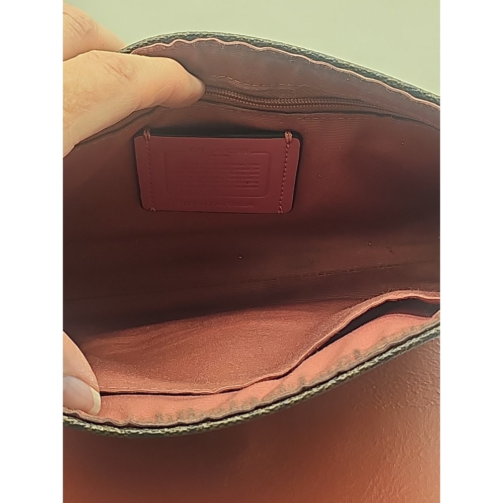 Coach Signature Reversible 2 IN 1 Crossbody Bag Magnet Rose Brown F59534 - Picture 7 of 10